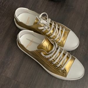 Saint Laurent gold gym shoes